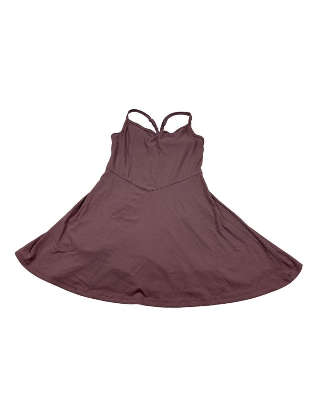 FLX Mauve Activewear Dress medium With Built-In Shorts and pockets (L794)